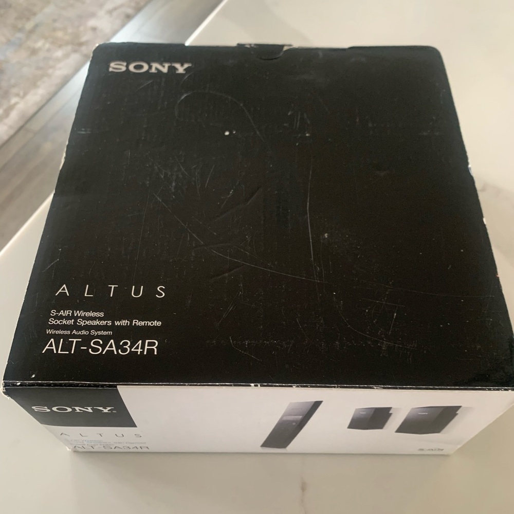 Sony Altus S-Air Wireless Socket Speakers with Remote.  ALT-SA34R